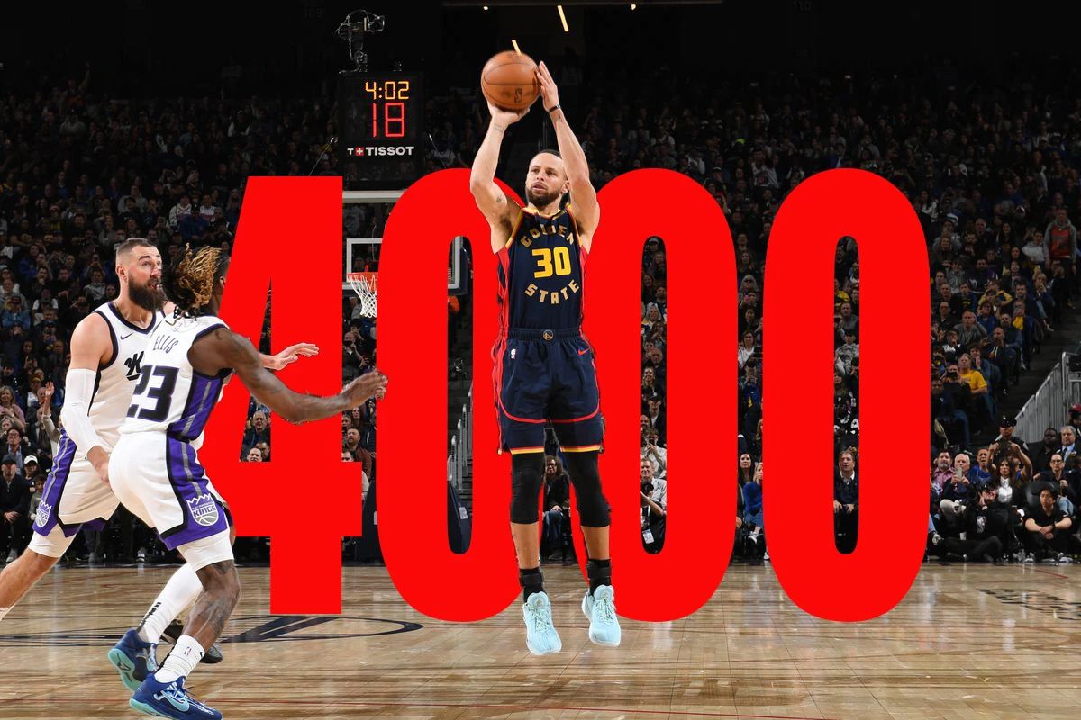 Curry is here. Who else can reach 4,000 three-pointers?
